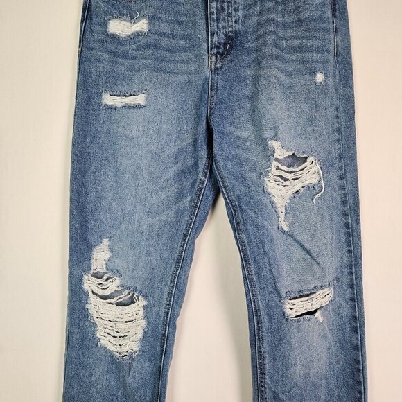 Kancan Ashland High Rise 90s Boyfriend Distressed Jean 9/28 KC7860M - Picture 2 of 9